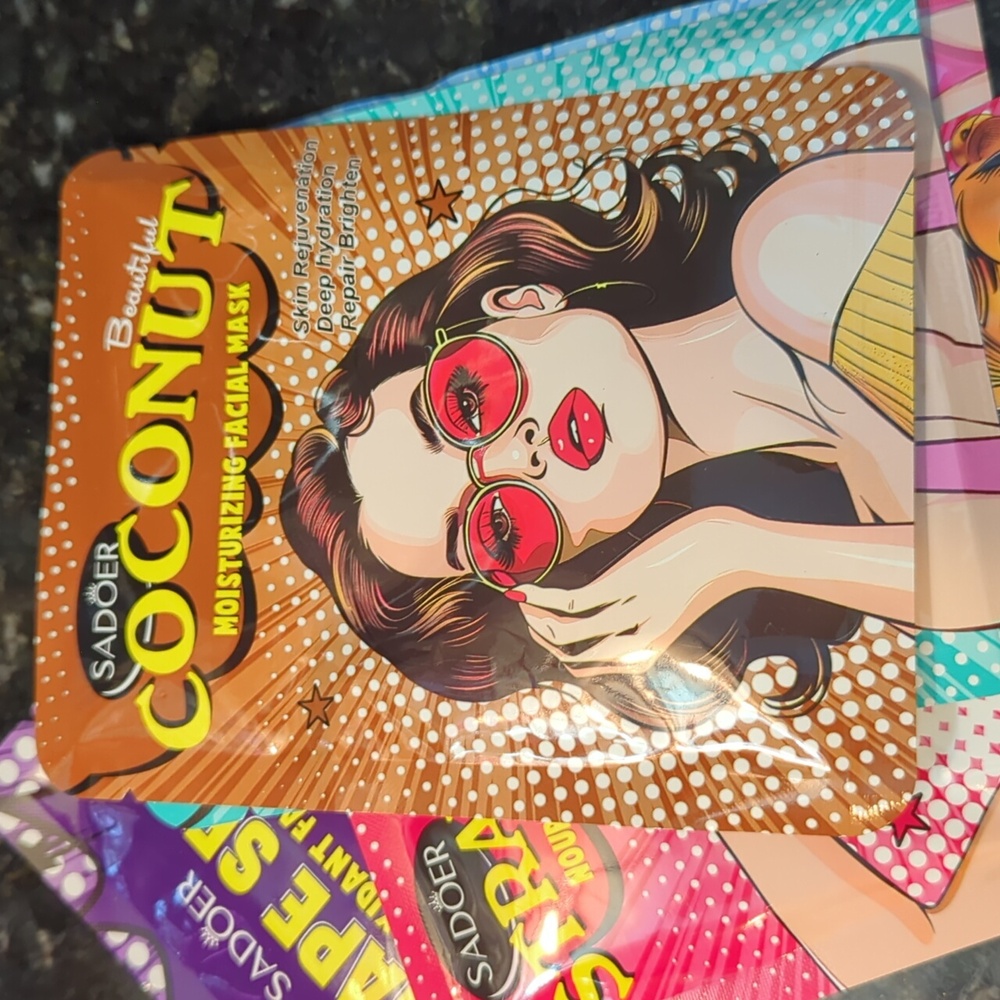 NWT 🌊🌴🌞SADOER🌞🌴🌊 Beauty Facial Masks 💕PIN-UP COLLECTION 😍 Bundle of 5💕 - Picture 6 of 11